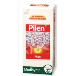 Homeopathic Medicine for Painful Piles and Haemorrhoids (Bleeding and Non Bleeding), Fissures - Medisynth Pilen Pills (25g)