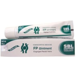 Homeopathic Medicine for Painful or Bleeding Piles, Fissures, Constipation - SBL Fp Ointment (25g)